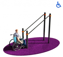 Уличные Брусья для инвалидов-колясочников Kidyclub KW117