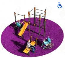 Спортивный комплекс для инвалидов-колясочников d89 Kidyclub KW130