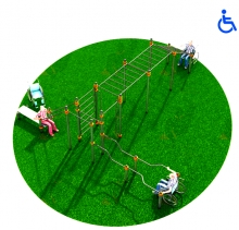 Спортивный комплекс для инвалидов-колясочников d89 Kidyclub KW131