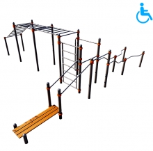 Спортивный комплекс для инвалидов-колясочников d89 Kidyclub KW131