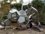 Необычная детская площадка Робокоп с горкам 32190