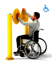 Уличный тренажер для инвалидов Рули Kidyclub 35806