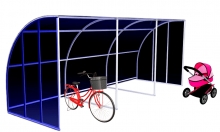 Навес для велосипедов или детских колясок 6м Kidyclub Парус-6-FS