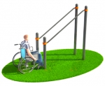 Уличные спортивные Брусья для инвалидов-колясочников SVS117