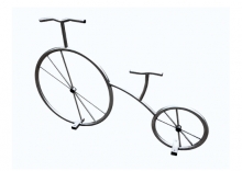 Декоративный велосипед (нерж.сталь) Kidyclub WVP28A-FS