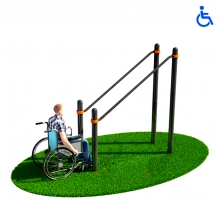 Уличные Брусья для инвалидов-колясочников Kidyclub KW117
