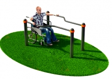 Брусья изогнутые для инвалидов-колясочников d89 Kidyclub KW118