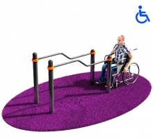 Уличные Брусья изогнутые для инвалидов-колясочников d89 KW119