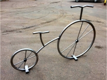 Декоративный велосипед (нерж.сталь) Kidyclub WVP28A-FS