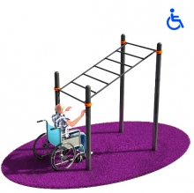 Уличные Рукоход наклонный для инвалидов-колясочников d89 KW120