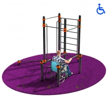 Спортивный комплекс для инвалидов-колясочников d89 KW127