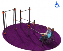 Спортивный комплекс для инвалидов-колясочников d89 KW128