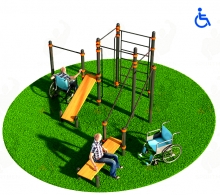 Спортивный комплекс для инвалидов-колясочников d89 Kidyclub KW130