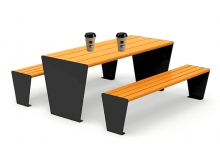 Уличный стол со скамьями тип-1 AVI14103
