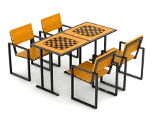 Шахматный стол со стульчиками AVI14150