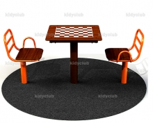 Шахматный стол со стульями 2882