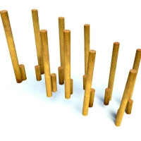 Деревянные столбики для детской площадки 10шт. 34008