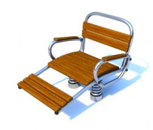 Кресло-качалка уличное на пружинах тип-1 SVL34-23