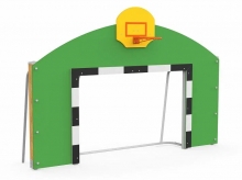 Ворота с баскетбольным щитом уличные (с сеткой) AVI51203