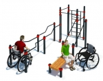 Спортивный уличный комплекс для инвалидов-колясочников W-7.03 5196