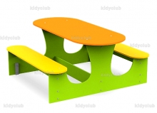 Стол со скамейками детский AVI13009-2