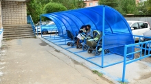 Навес - парковка для детских колясок 7178