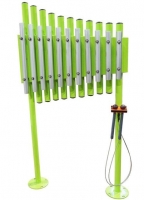 Музыкальный инструмент для детской площадки Ксилофон вертикальный (под бетонирование) ZGL830