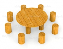 Пеньки со столиком для детской площадки AVI89901
